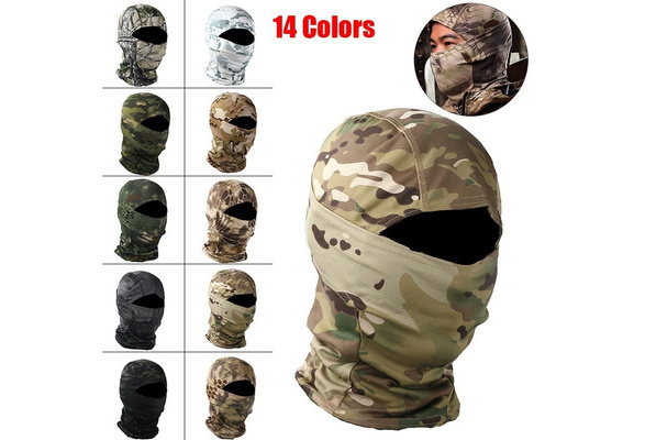Army Camouflage Ultra thin Mesh Balaclava Ski Moto Bike Sports Face Mask Swat 