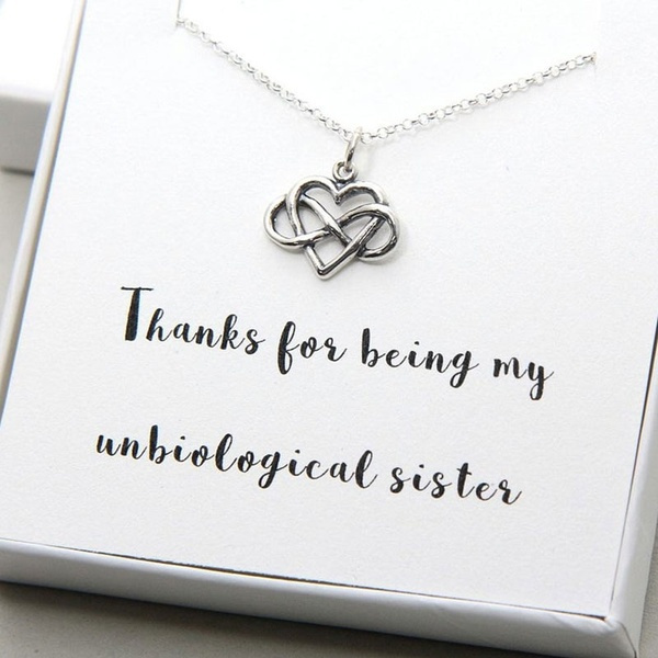 Rakva To My Unbiological Sister Necklace, Gift For BFF Best Friend Soul  Sister Bestie Zircon Silver Pendant Set Price in India - Buy Rakva To My Unbiological  Sister Necklace, Gift For BFF