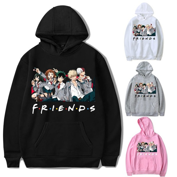 Unisex My Hero Academia Anime Sudadera con Capucha Estampado-Rosa Unisex My Hero Academia Anime Sudadera con Capucha Estampado-Rosa