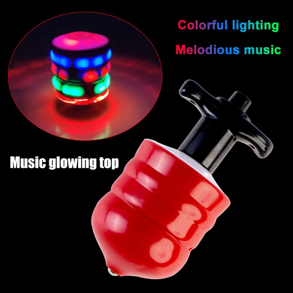 light up spinning top soccer ball toys