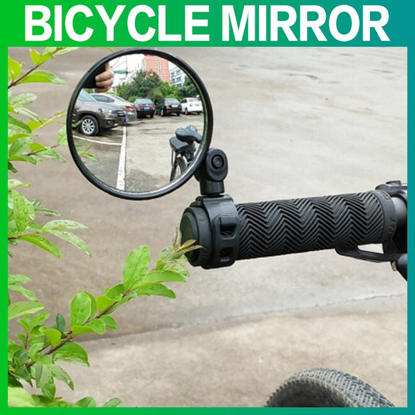 1/2pcs 360° Rotate Bike Bicycle Cycling Side Rear View Handlebar Rearview Mirror 