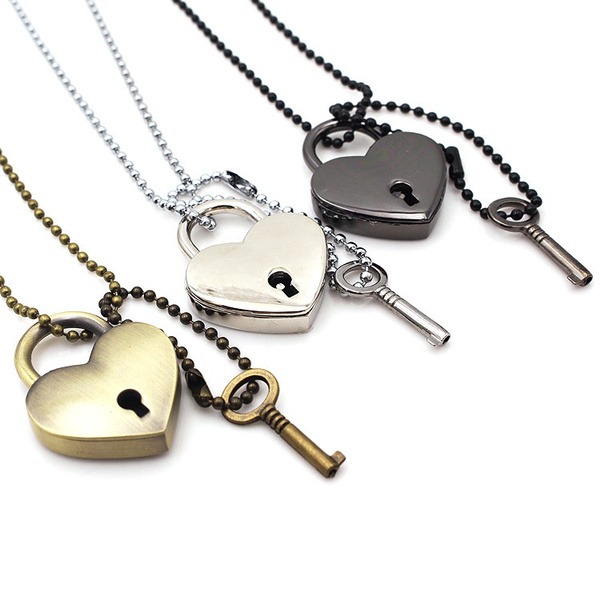 1pc Lock & Key Chain Necklace