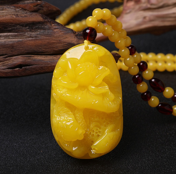 butter amber necklace