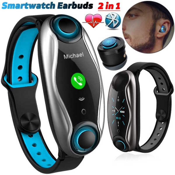 Luxury Smart Watch with Earbuds Bluetooth Wireless Headset Message Call  Reminder | eBay