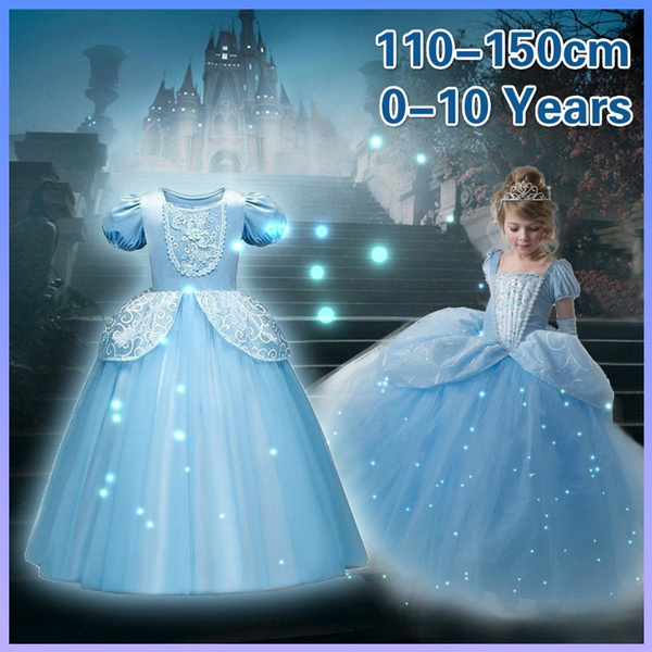 New Flower Princess Dresses Full Ball Gown Long Party Dress Kids Cosplay Christmas Halloween Costume Masquerade Wish