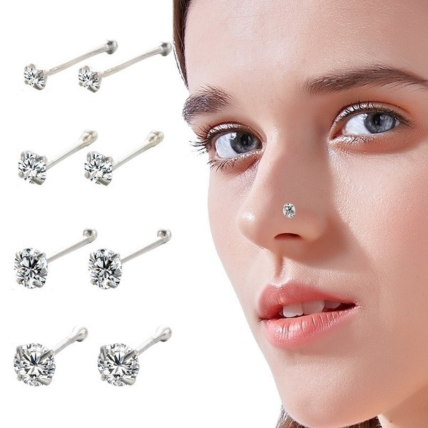 Buy Oxidised Silver-plated Nose Pins for Women Online at Silvermerc |  GMNP_2674 – Silvermerc Designs