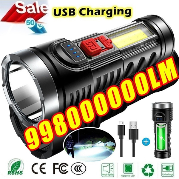 Clearance High-Powered LED Flashlight Rechargeable Super Bright