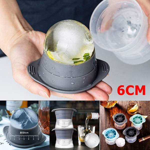 6cm Large Round Ball Ice Mold Silicone Whiskey Ice Cube Maker