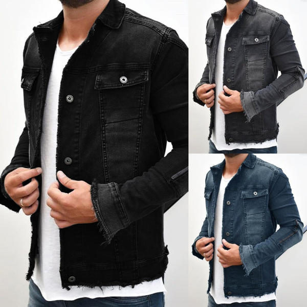 Autumn Men's Denim Jacket Coat Fashion 