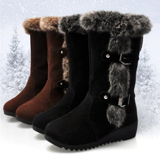 ankle boots, midcalfboot, fur, Winter