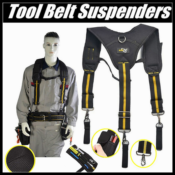 Work Belt Braces Electricians Tool Braces Tool Belt Braces with Pencil Sleeve 