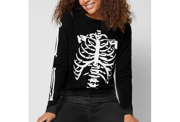 New Women's Halloween Skeleton Skull 
