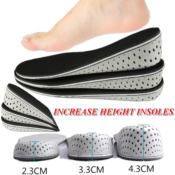 Women Men Increase Height High Half Insoles Memory Foam Shoe Inserts Cushion Pad