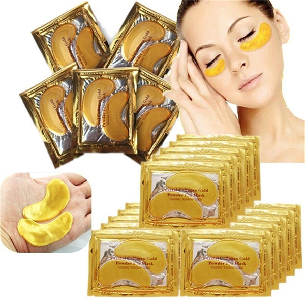 10pcs5pack Eye Mask Golden Crystal Collagen Eye Mask Anti Dark Circle Moisturizing Anti Aging 4631