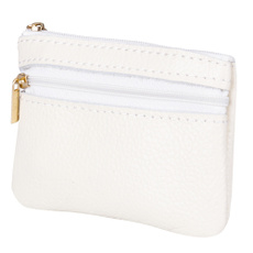 leather wallet, Genuine, women purse, Zip