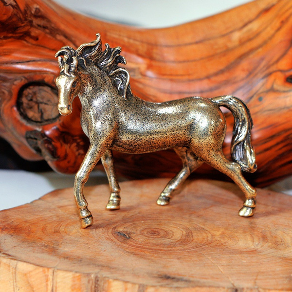 Life Size Copper Metal Antique Brass Bronze Horse Statue For Garden OAH-02