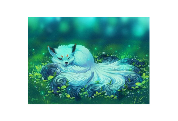 Fantasy Kitsune Fox - 5D Diamond Painting 