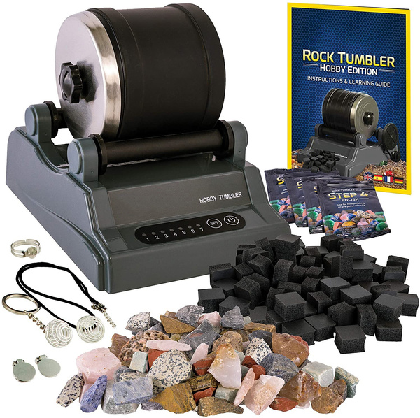 Hobby Rock Tumbler Kit - Rock Polisher for Kids & Adults, Durable