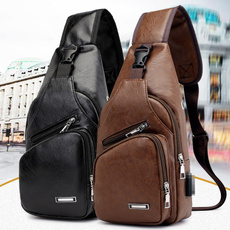 Shoulder Bags, chestpackage, Casual bag, leather