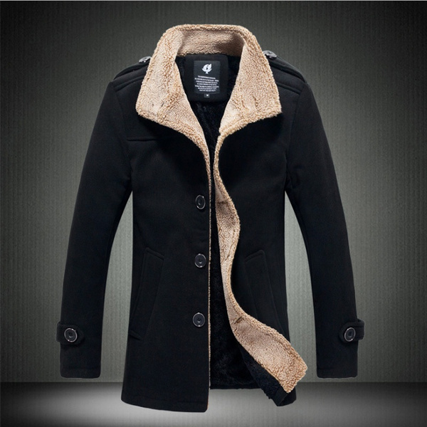 2020 New Autumn and Winter New Stand up Collar Lamb Wool Men s