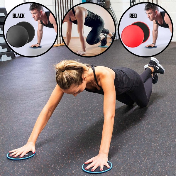 Core Exercise Disc Sliders 1 Pair, Hand Foot Gliding Slider Discs for Ab  Workouts, Pilates Zumba Strength Gliders Plates Workout Exercises, Slide on