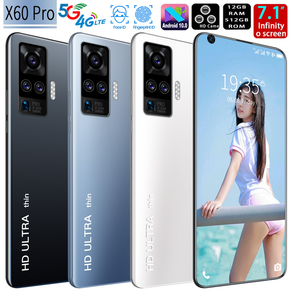 X60 Pro7.1 inch 12GB + 512GB/8GB+256GB Blarge memory 5G Android smartphone  with 3040x1400 HD face unlock Android10.0