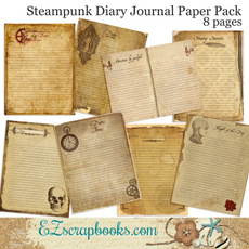 Steampunk, Journal, Paper, Diary