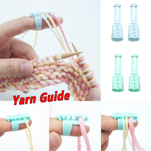 Plastic Finger Yarn Guide, Finger Knitting Tool Yarn