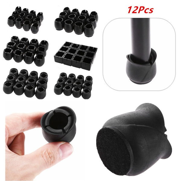 Rubber Non Slip Chair Leg Caps Bar Stools Floor Protectors Furniture ...