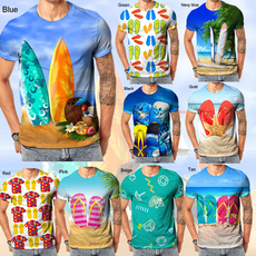 Summer, T Shirts, Fashion, 3D T-shirt
