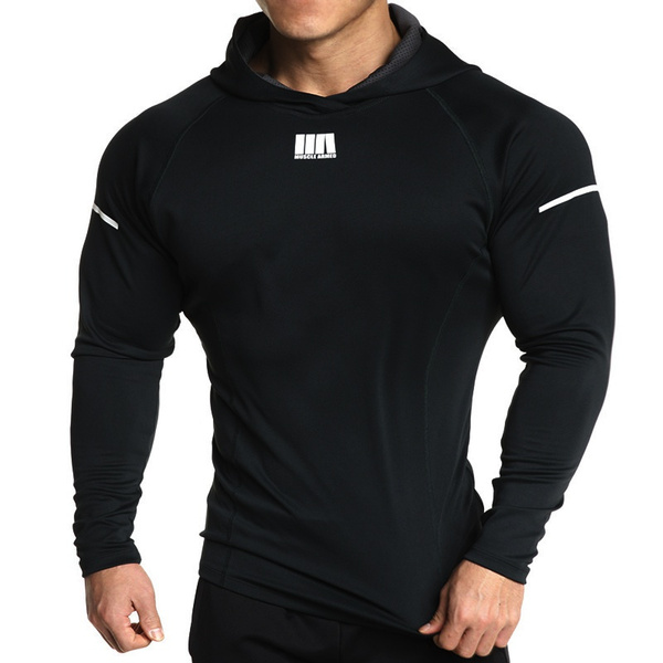 Gym Hoodies for Men Bodybuilding Hoodies Muscles Workout Sweatshirt ...