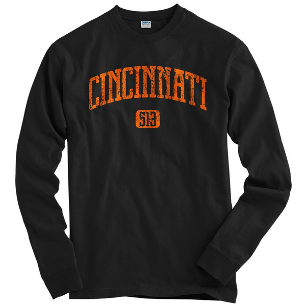 Cincinnati 513 Long Sleeve T-shirt LS - Ohio Bengals Reds Bearcats - Men /  Youth