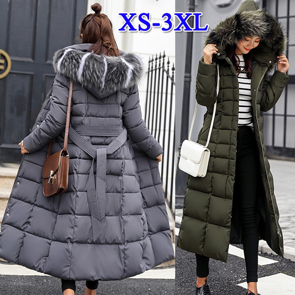 Women's Warm Down Jacket Winter Coat Cotton-padded Parka Overcoat Parka Thicken 