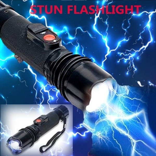 Teaser Electric Shock Self Defense Pistol  Electric Shock Flashlight Self  Defense - Flashlights & Torches - Aliexpress