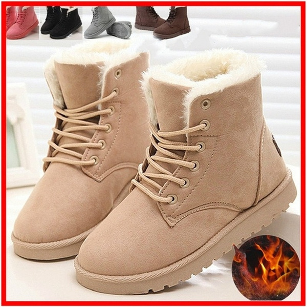 2021 New Winter Snow Boots Plus Size Ankle Boots Warm and Plush Shoes