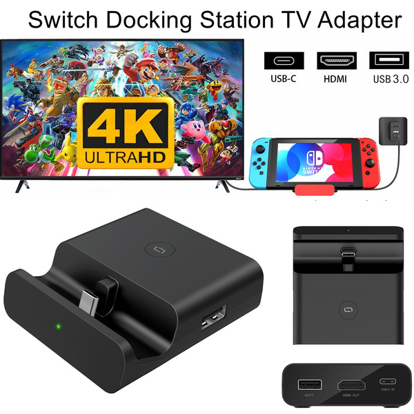 4K Switch TV Docking Station Portable 