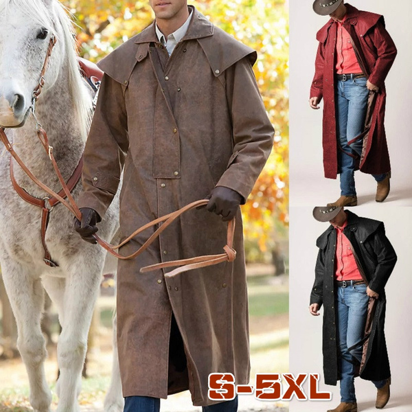 Vintage Mens Fashion Long Sleeve, Mens Western Wear Winter Coats