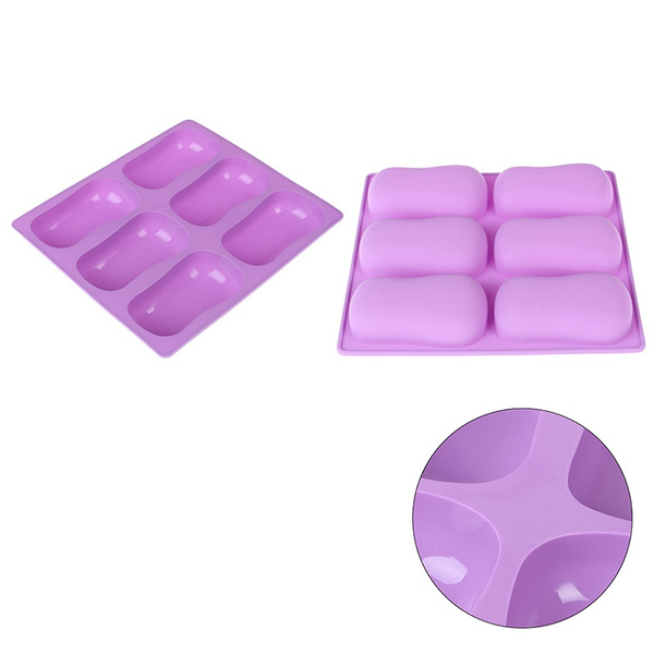 New Oval Cake Mold Silicone Safe Non-toxic Mould Homemade Soap Mold for CanFRFR 