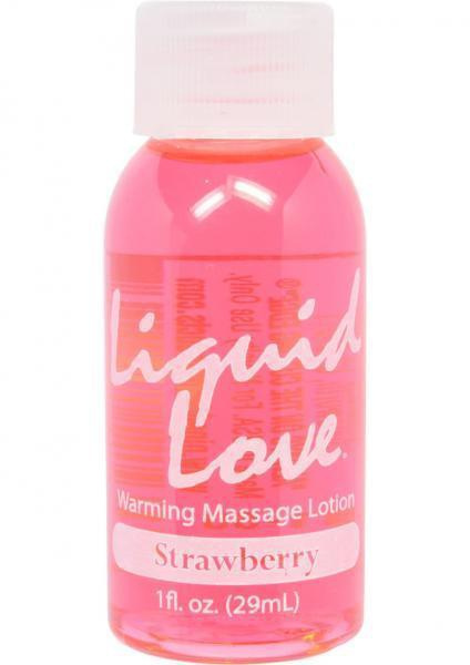 Liquid Love Warming Massage Lotion Strawberry 1oz Wish 8314