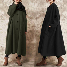 casual coat, Flanela, Plus Size, Invierno