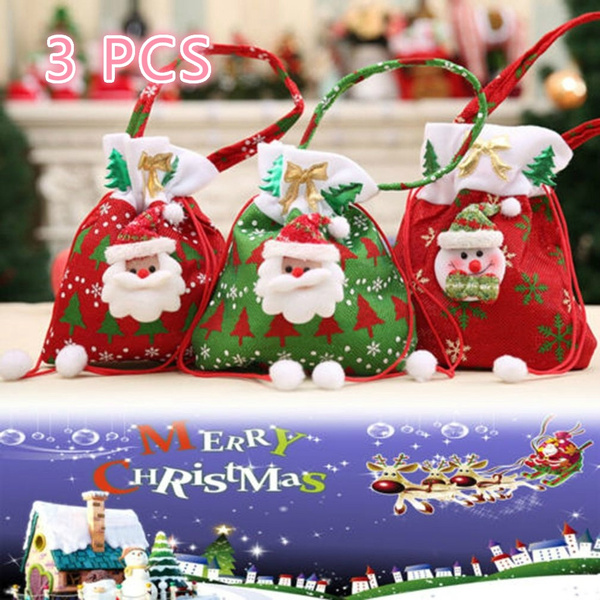 Sweet Holiday Candy Bags Christmas Treat Bags Party Favor Bags New