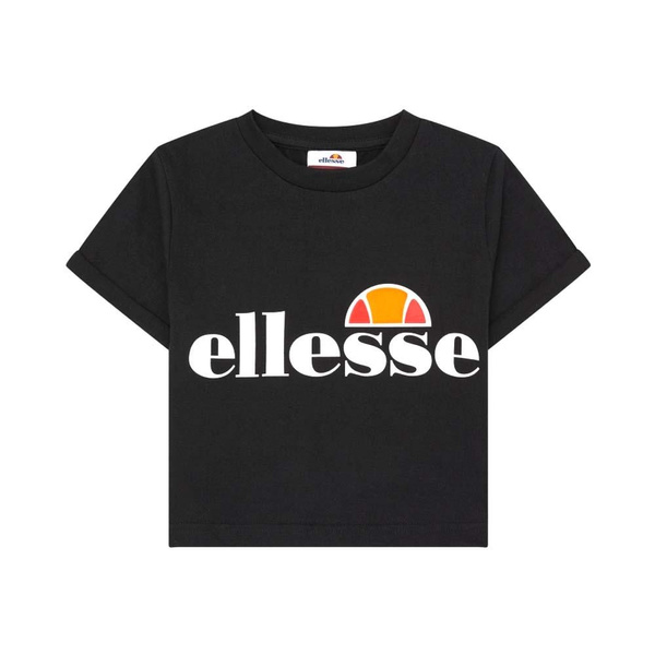 Bevestigen zingen vitaliteit Ellesse Heritage Nicky Youth Kids Girls Cropped Top T-Shirt Tee Black | Wish
