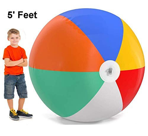 Top Race Giant Inflatable Beach Balls 5 Feet Pool Ball Beach Summer Parties And Ts 60 9991