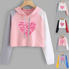 Heart, Fashion, crop top, Sweatshirts