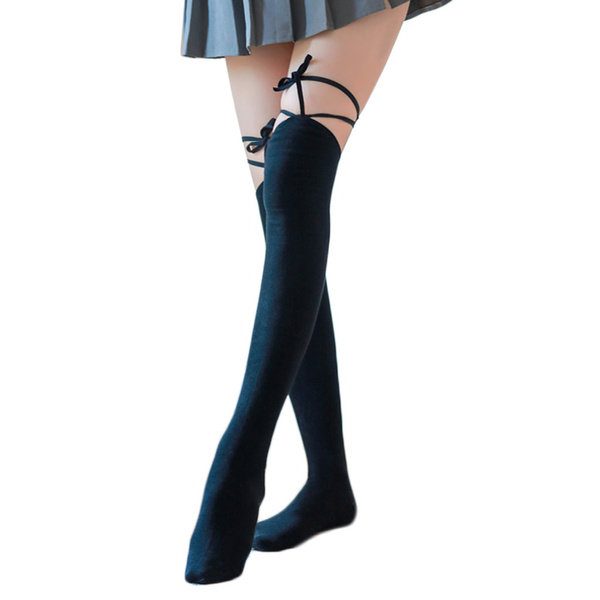 Stockings Cute Criss-Cross Tie 