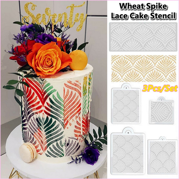 Details about   Plastic Wheat Spike Template Stencil Mold Cake Boder Drawing Home Tool Daily Use 