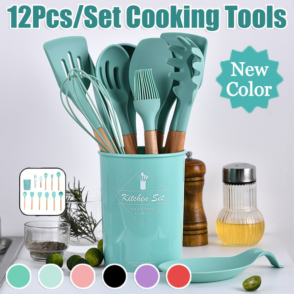 9 Pcs Silicone Kitchen Utensils Set