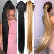 silkystraightponytail, Hairpieces, clip in hair extensions, Hair Extensions & Wigs