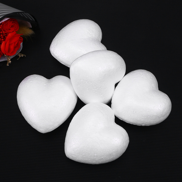 heart shape foam craft balls Polystyrene Sphere Foam Heart Shapes Foam Heart