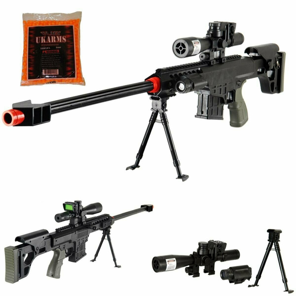 Airsoft Sniper M82A1 M107 Pistol Grip with 1000 .12g BBS 